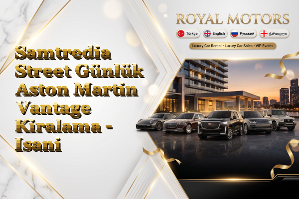Samtredia Street Günlük Aston Martin Vantage Kiralama - Isani