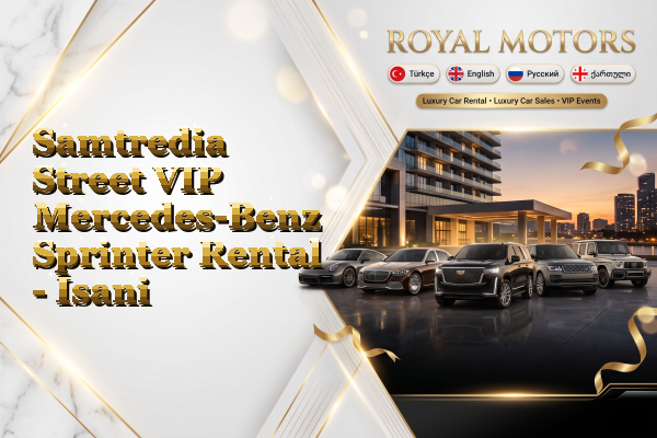 Samtredia Street VIP Mercedes-Benz Sprinter Rental - Isani