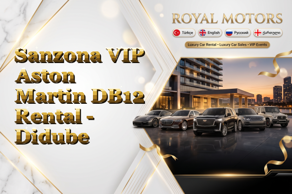 Sanzona VIP Aston Martin DB12 Rental - Didube