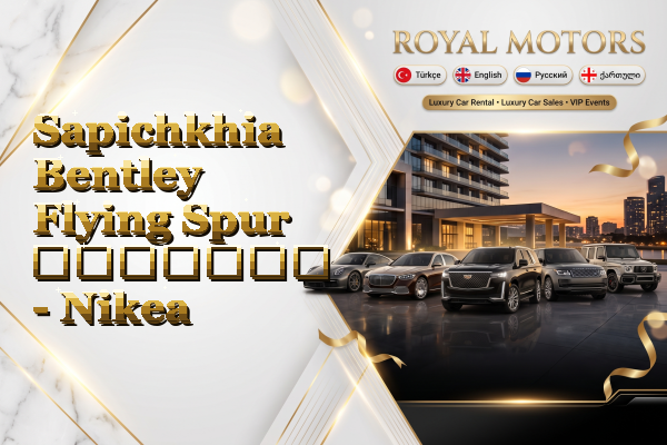 Sapichkhia Bentley Flying Spur გაყიდვა - Nikea
