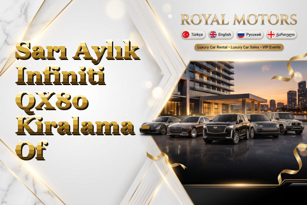 Sarı Aylık Infiniti QX80 Kiralama - Of