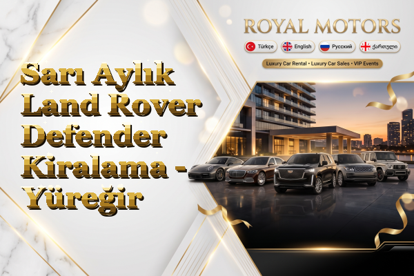 Sarı Aylık Land Rover Defender Kiralama - Yüreğir