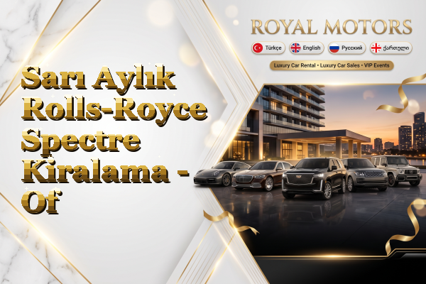 Sarı Aylık Rolls-Royce Spectre Kiralama - Of