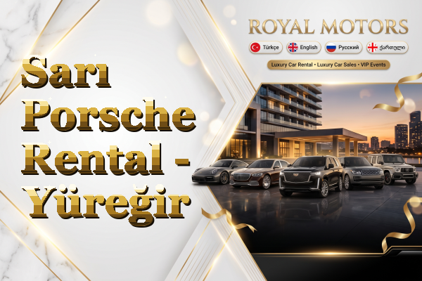 Sarı Porsche Rental - Yüreğir