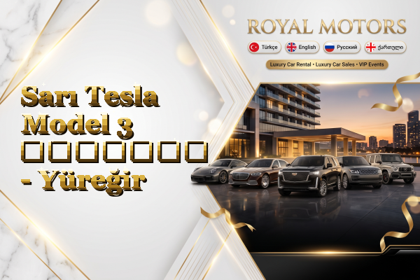 Sarı Tesla Model 3 გაყიდვა - Yüreğir