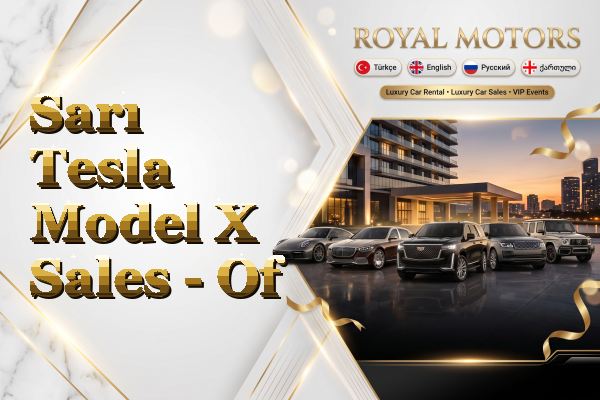 Sarı Tesla Model X Sales - Of