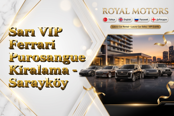 Sarı VIP Ferrari Purosangue Kiralama - Sarayköy