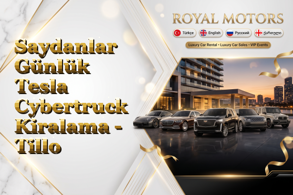 Saydanlar Günlük Tesla Cybertruck Kiralama - Tillo