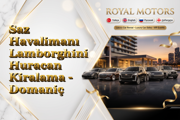 Saz Havalimanı Lamborghini Huracan Kiralama - Domaniç