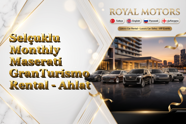 Selçuklu Monthly Maserati GranTurismo Rental - Ahlat