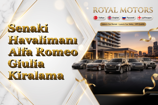 Senaki Havalimanı Alfa Romeo Giulia Kiralama