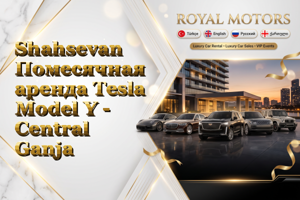 Shahsevan Помесячная аренда Tesla Model Y - Central Ganja
