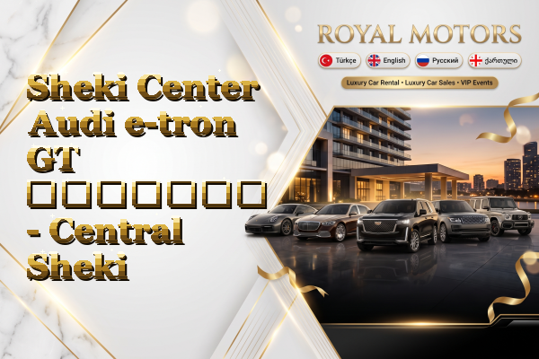Sheki Center Audi e-tron GT გაყიდვა - Central Sheki