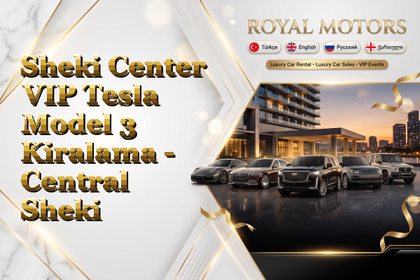 Sheki Center VIP Tesla Model 3 Kiralama - Central Sheki