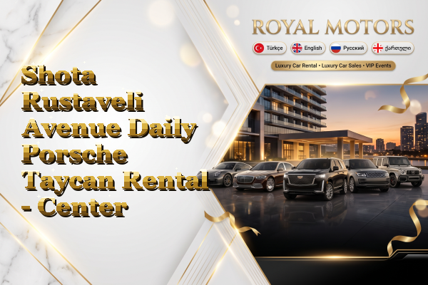 Shota Rustaveli Avenue Daily Porsche Taycan Rental - Center