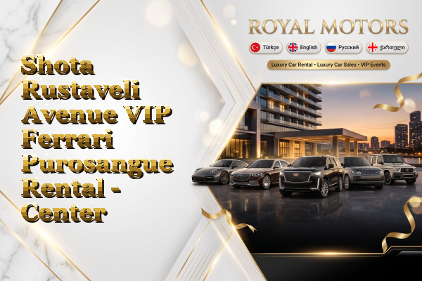 Shota Rustaveli Avenue VIP Ferrari Purosangue Rental - Center