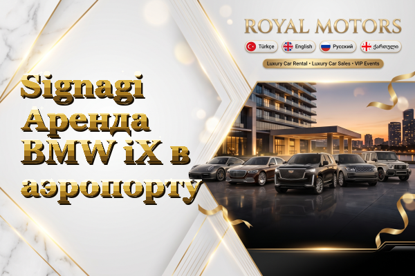Signagi Аренда BMW iX в аэропорту