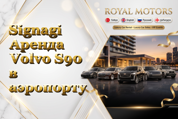 Signagi Аренда Volvo S90 в аэропорту