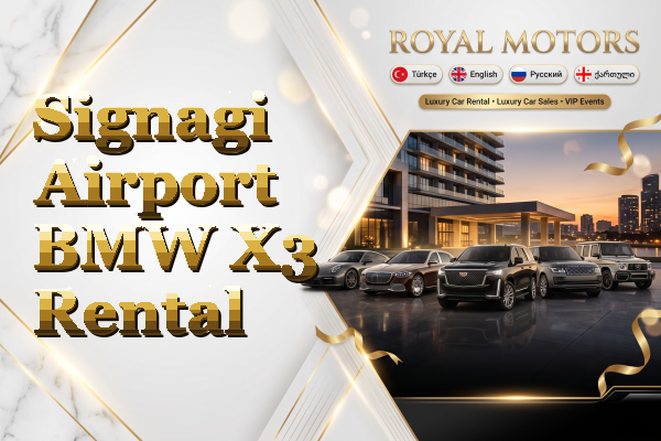 Signagi Airport BMW X3 Rental