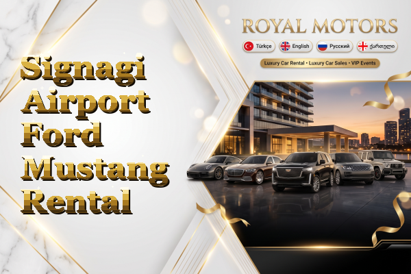 Signagi Airport Ford Mustang Rental