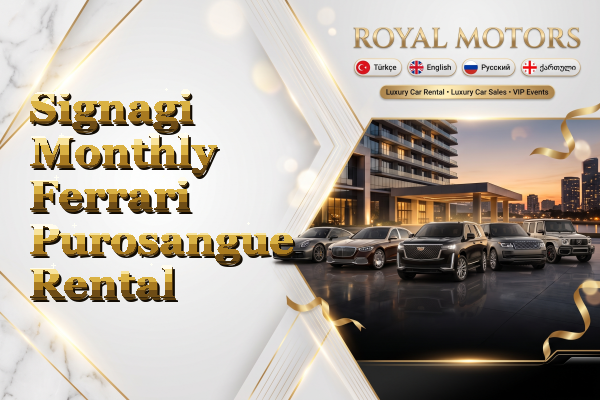 Signagi Monthly Ferrari Purosangue Rental