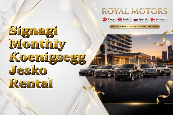 Signagi Monthly Koenigsegg Jesko Rental