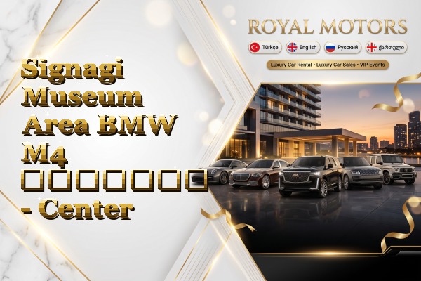 Signagi Museum Area BMW M4 გაყიდვა - Center