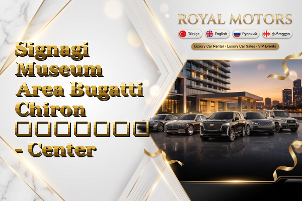 Signagi Museum Area Bugatti Chiron გაყიდვა - Center