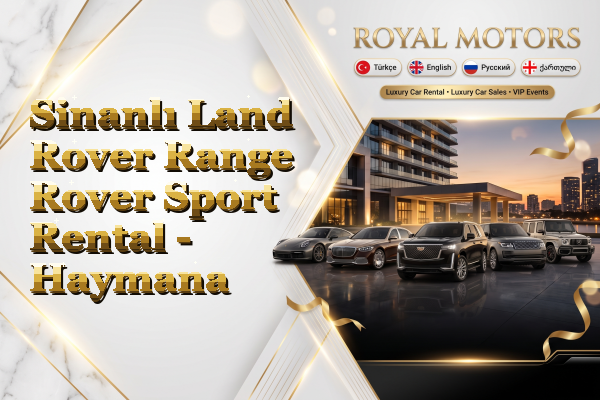 Sinanlı Land Rover Range Rover Sport Rental - Haymana