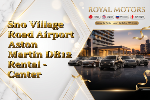 Sno Village Road Airport Aston Martin DB12 Rental - Center
