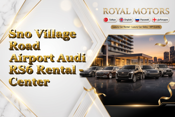 Sno Village Road Airport Audi RS6 Rental - Center