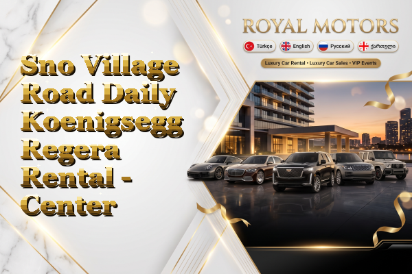 Sno Village Road Daily Koenigsegg Regera Rental - Center