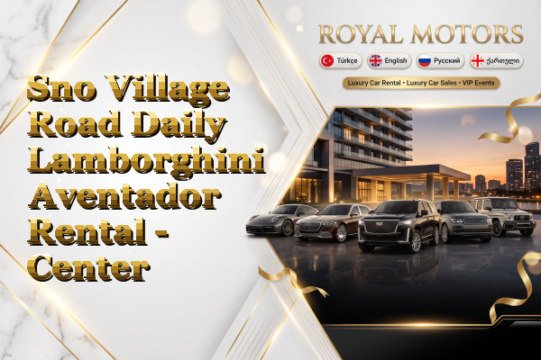 Sno Village Road Daily Lamborghini Aventador Rental - Center