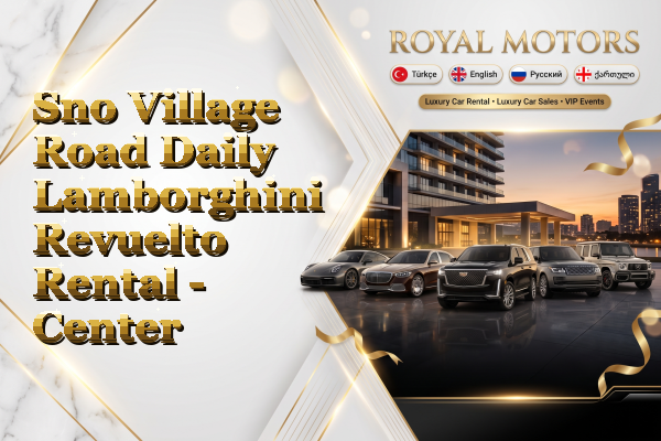 Sno Village Road Daily Lamborghini Revuelto Rental - Center