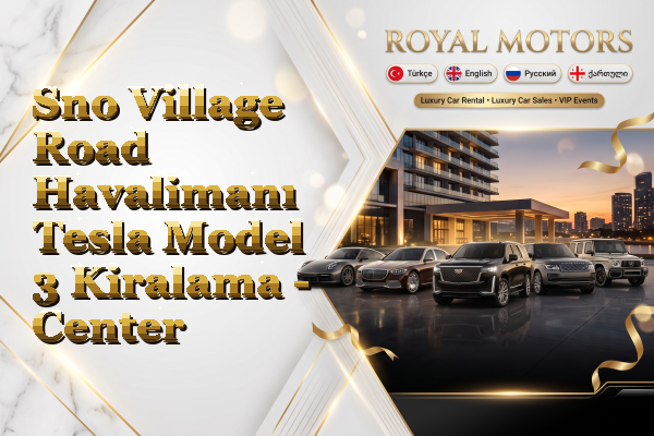 Sno Village Road Havalimanı Tesla Model 3 Kiralama - Center