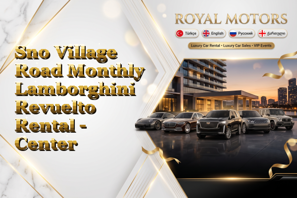 Sno Village Road Monthly Lamborghini Revuelto Rental - Center