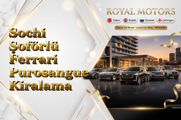 Sochi Şoförlü Ferrari Purosangue Kiralama