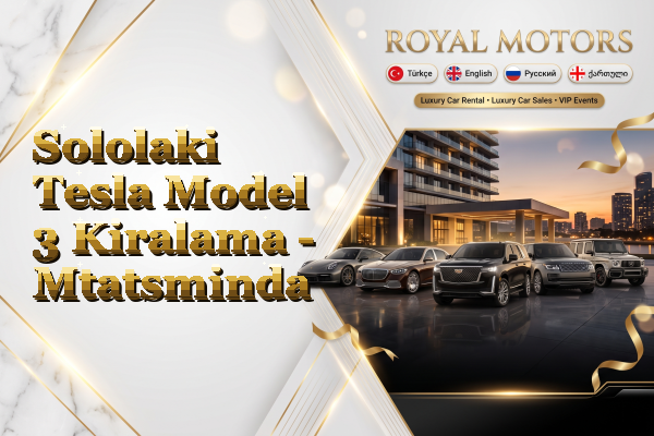 Sololaki Tesla Model 3 Kiralama - Mtatsminda