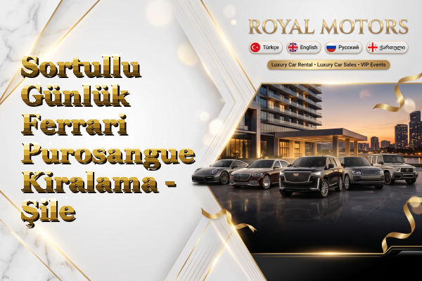 Sortullu Günlük Ferrari Purosangue Kiralama - Şile