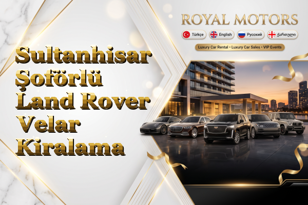 Sultanhisar Şoförlü Land Rover Velar Kiralama