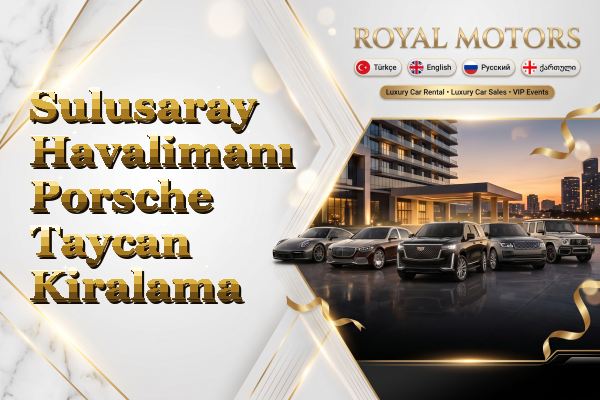 Sulusaray Havalimanı Porsche Taycan Kiralama