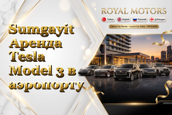 Sumgayit Аренда Tesla Model 3 в аэропорту
