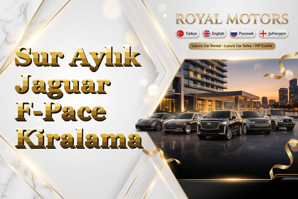 Sur Aylık Jaguar F-Pace Kiralama
