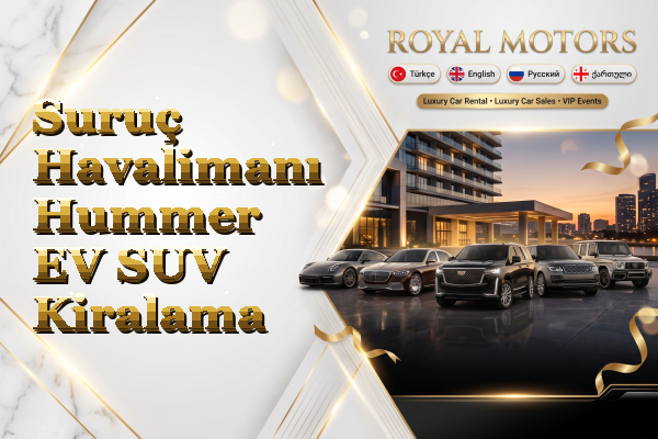 Suruç Havalimanı Hummer EV SUV Kiralama