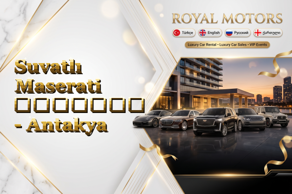 Suvatlı Maserati გაყიდვა - Antakya