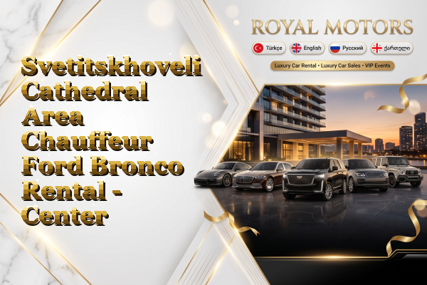 Svetitskhoveli Cathedral Area Chauffeur Ford Bronco Rental - Center