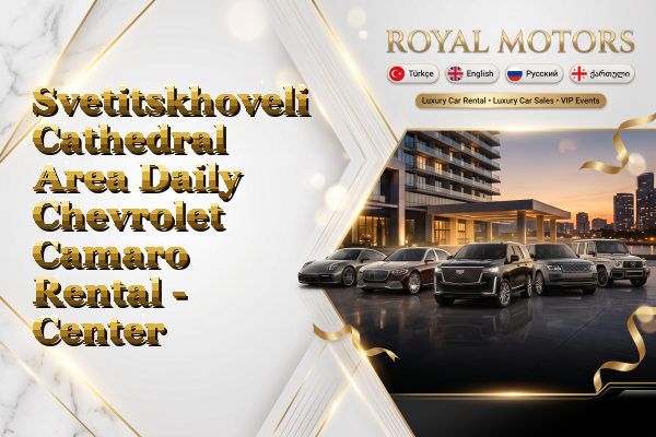 Svetitskhoveli Cathedral Area Daily Chevrolet Camaro Rental - Center