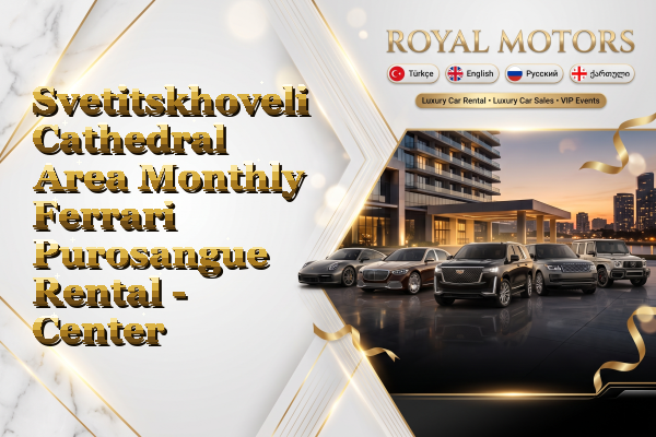 Svetitskhoveli Cathedral Area Monthly Ferrari Purosangue Rental - Center