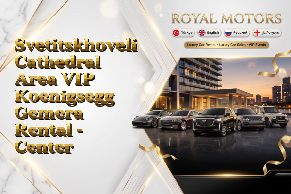 Svetitskhoveli Cathedral Area VIP Koenigsegg Gemera Rental - Center