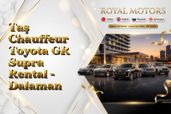 Taş Chauffeur Toyota GR Supra Rental - Dalaman